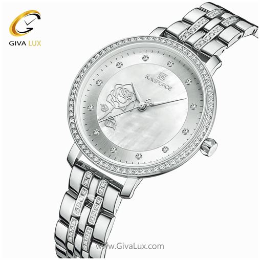 ساعت مچی زنانه بند فلزی نقره ای ناوی فورس مدل NF5017 733_5017 (4).jpg